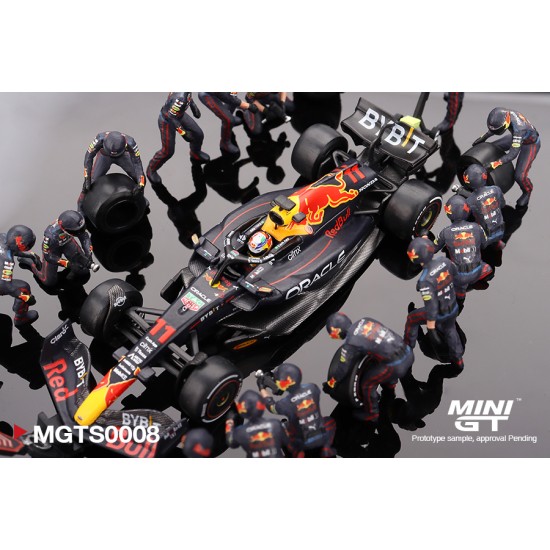 1/64 ORACLE RED BULL RB18 NO.11 S.PEREZ 2022 ABU DHABI GP F1 PIT CREW MGTS0008