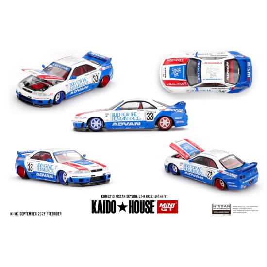 1/64 NISSAN SKYLINE GT-R (R33) BFTHR V1 1/64 NISSAN SKYLINE GT-R (R33) BFTHR V1