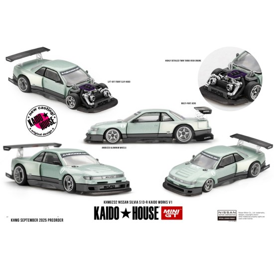 1/64 NISSAN SILVIA S13-R KAIDO WORKS V1 1/64 NISSAN SILVIA S13-R KAIDO WORKS V1