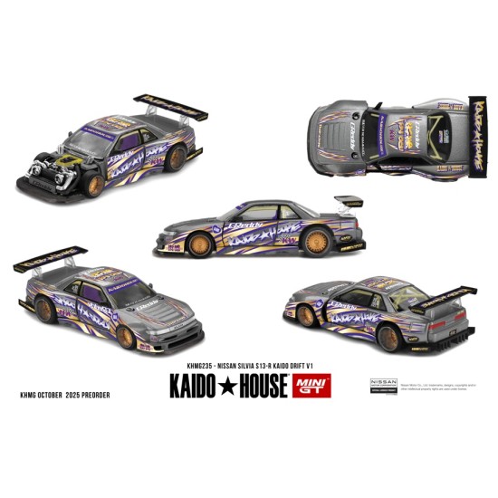 1/64 NISSAN SILVIA S13-R KAIDO DRIFT V1 1/64 NISSAN SILVIA S13-R KAIDO DRIFT V1