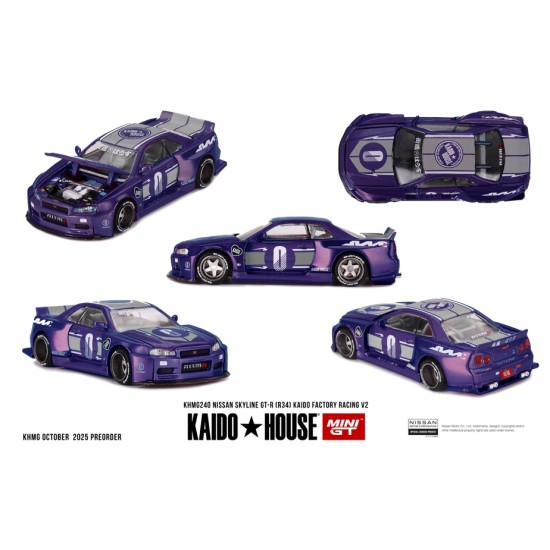 1/64 NISSAN SKYLINE GT-R (R34) KAIDO RACING FACTORY V2 1/64 NISSAN SKYLINE GT-R (R34) KAIDO RACING FACTORY V2