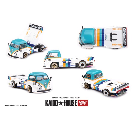 1/64 VOLKSWAGEN T1 GREDDY PICKUP V1 1/64 VOLKSWAGEN T1 GREDDY PICKUP V1