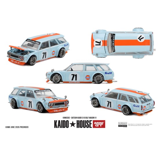 1/64 DATSUN KAIDO 510 GULF WAGON V1