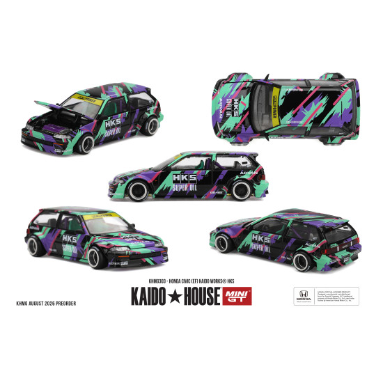 1/64 HONDA CIVIC (EF) KAIDO WORKS HKS