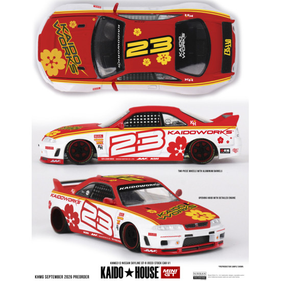 1/64 NISSAN SKYLINE GT-R (R33) KAIDO STOCK CAR V1 1/64 NISSAN SKYLINE GT-R (R33) KAIDO STOCK CAR V1