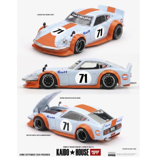1/64 NISSAN FAIRLADY Z KAIDO GT GULF V1 1/64 NISSAN FAIRLADY Z KAIDO GT GULF V1