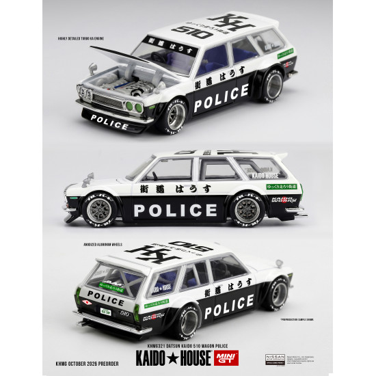 1/64 DATSUN KAIDO 510 WAGON POLICE