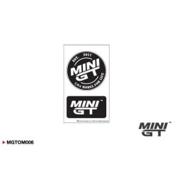 MINI GT - BLACK LOGO STICKER SET (8X13.8CM) MGTOM006 MINI GT - BLACK LOGO STICKER SET (8X13.8CM) MGTOM006