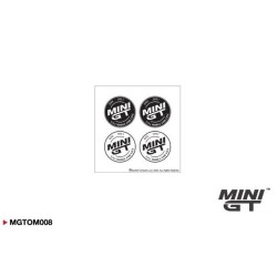 MINI GT - ROUND LOGO MINI STICKER SET (9.5X9.5CM) MGTOM008 MINI GT - ROUND LOGO MINI STICKER SET (9.5X9.5CM) MGTOM008