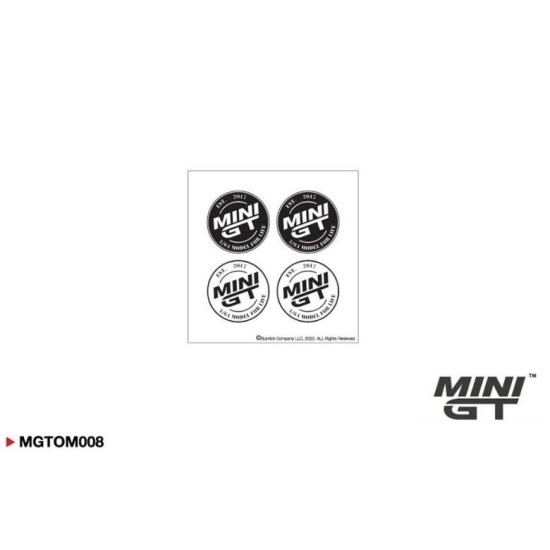 MINI GT - ROUND LOGO MINI STICKER SET (9.5X9.5CM) MGTOM008