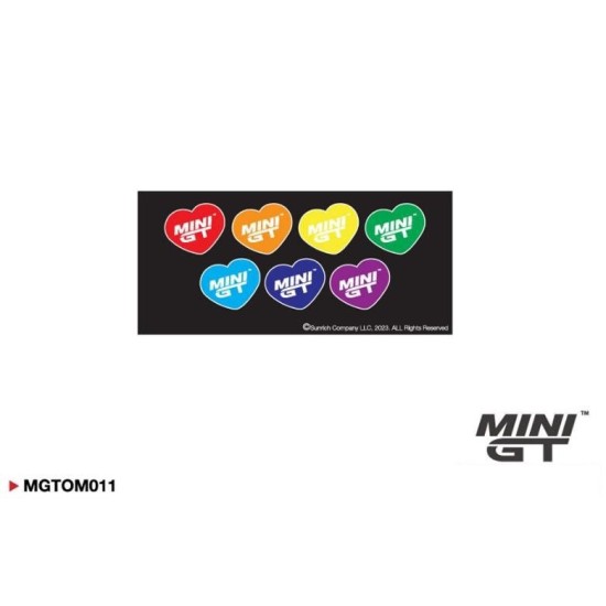 MINI GT COLOURFUL HEARTS STICKER SET (7.3X16CM) MGTOM011
