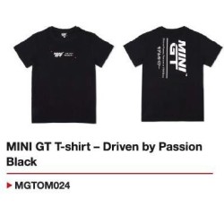 MINI GT T-SHIRT - DRIVEN BY PASSION BLACK - LARGE MGTOM024-L MINI GT T-SHIRT - DRIVEN BY PASSION BLACK - LARGE MGTOM024-L