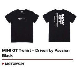 MINI GT T-SHIRT - DRIVEN BY PASSION BLACK - X-LARGE MGTOM024-XL MINI GT T-SHIRT - DRIVEN BY PASSION BLACK - X-LARGE MGTOM024-XL