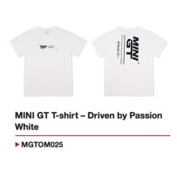 MINI GT T-SHIRT - DRIVEN BY PASSION WHITE - X-LARGE MGTOM025-XL MINI GT T-SHIRT - DRIVEN BY PASSION WHITE - X-LARGE MGTOM025-XL
