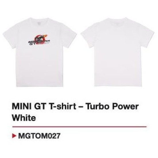 MINI GT T-SHIRT - TURBO POWER WHITE - XXL MGTOM027-XXL