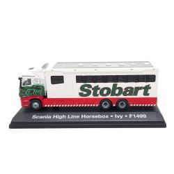 ATLAS STOBART POLO TEAM 1/76 SCANIA HIGH LINE HORSEBOX - 4649108
