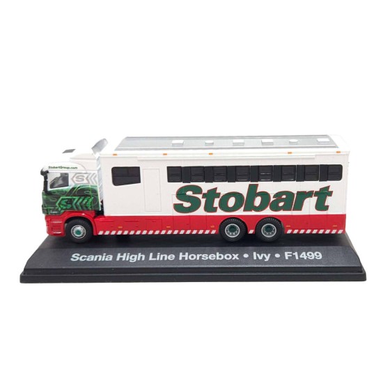 ATLAS STOBART POLO TEAM 1/76 SCANIA HIGH LINE HORSEBOX - 4649108