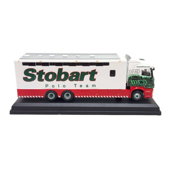 ATLAS STOBART POLO TEAM 1/76 SCANIA HIGH LINE HORSEBOX - 4649108