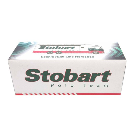 ATLAS STOBART POLO TEAM 1/76 SCANIA HIGH LINE HORSEBOX - 4649108