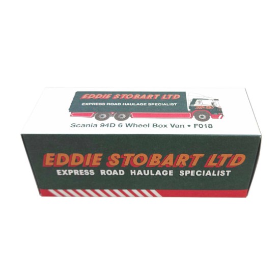 ATLAS EDDIE STOBART 1/76 SCANIA 94D 6 WHEEL BOX VAN F018 - 4649128