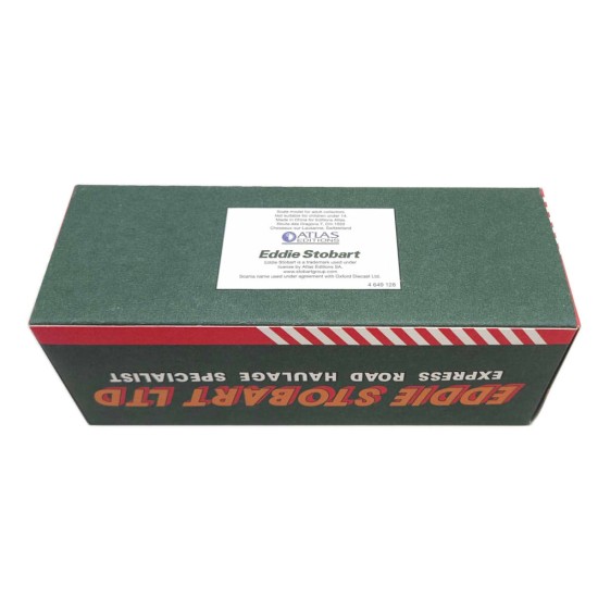 ATLAS EDDIE STOBART 1/76 SCANIA 94D 6 WHEEL BOX VAN F018 - 4649128