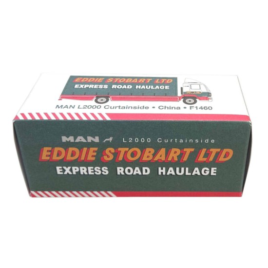 ATLAS EDDIE STOBART 1/76 MAN L2000 CURTAINSIDE CHINA F1460 - 4649130