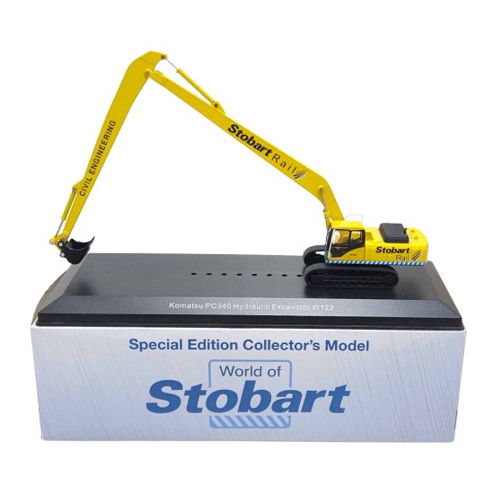 ATLAS STOBART 1/76 KOMATSU PC340 HYDRAULIC EXCAVATOR W122 4664101