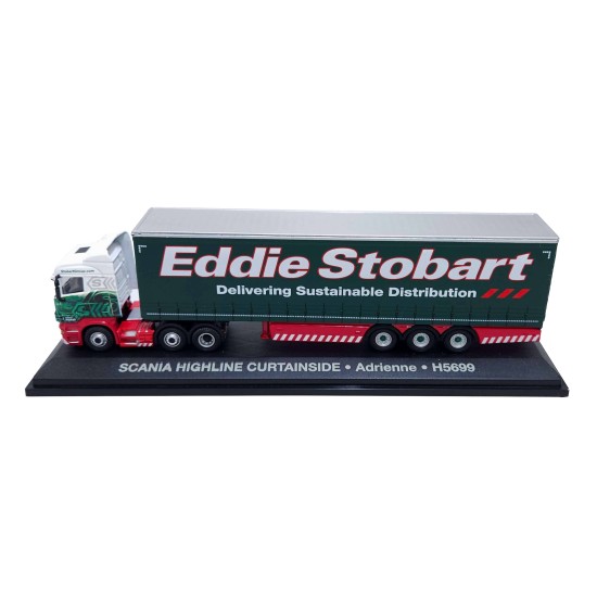 ATLAS EDDIE STOBART 1/76 SCANIA HIGHLINE CURTAINSIDE ADRIENNE H5699