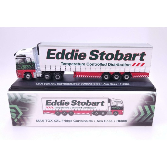ATLAS EDDIE STOBART 1/76 MAN TGX XXL FRIDGE CURTAINSIDE AVA ROSE H6088 - 4649135