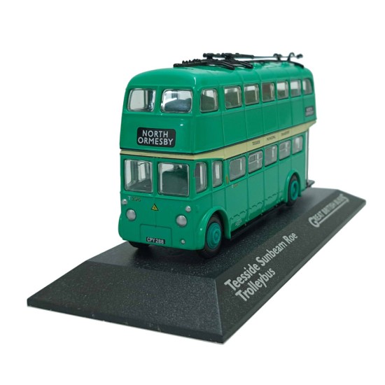 ATLAS 1/76 TEESIDE SUNBEAM ROE TROLLETBUS NORTH ORMESBY 4655 115