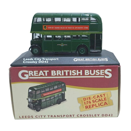 ATLAS 1/76 LEEDS CITY TRANSPORT CROSSLEY DD42 ROUNDHAY SPECIAL 4655 119