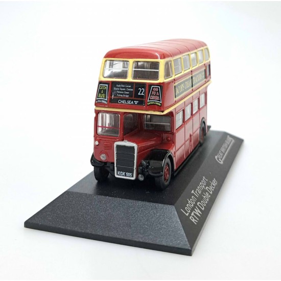 ATLAS 1/76 LONDON TRANSPORT RTW DOUBLE DECKER RT 22 JACOBS CREAM CRACKERS