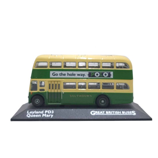 ATLAS 1/76 LEYLAND PD3 / QUEEN MARY POLO AD RT 45 SOUTHSEA 4655105