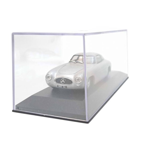 MAX MODELS 1/43 MERCEDES-BENZ 300 SL 1952 CARACCIOLA DIECAST MODEL SILVER 3301