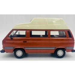 1/24 VOLKSWAGEN TYPE 2 (T3) CAMPER VAN BROWN WHITE 79594