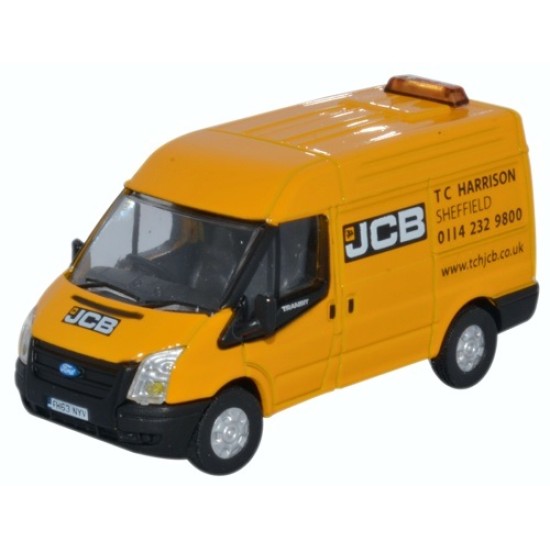 OX76FT027 - 1/76 FORD TRANSIT SWB MEDIUM ROOF JCB