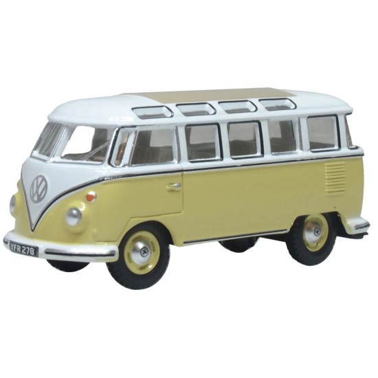 1/76 VW T1 SAMBA BUS YELLOW/WHITE 76VWS014