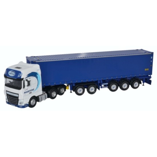 OX76DXF001 - 1/76 DAF XF EURO 6 COMBI TRAILER/CONTAINER MARITIME TRANSPOR