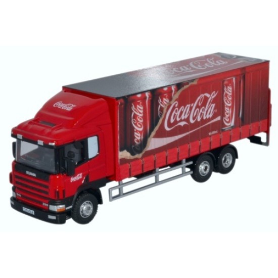 1/76 SCANIA 94D 6 WHEEL CURTAINSIDE COCA COLA