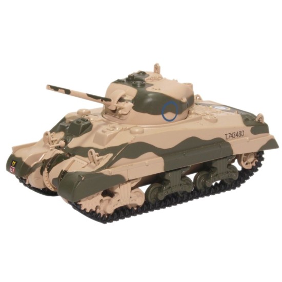 OX76SM001 - 1/76 SHERMAN TANK MK III 10TH ARMOURED DIVISION 1942