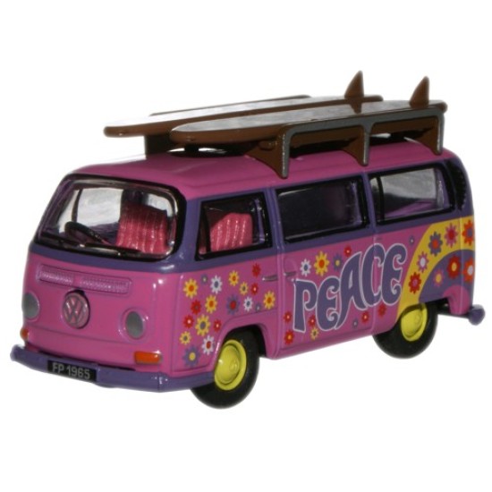 1/76 VW MINIBUS/SURFBOARDS FLOWER POWER 76VW017