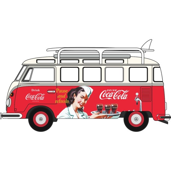 1/76 VW T1 BUS AND SURFBOARDS COCA COLA 76VWS008CC