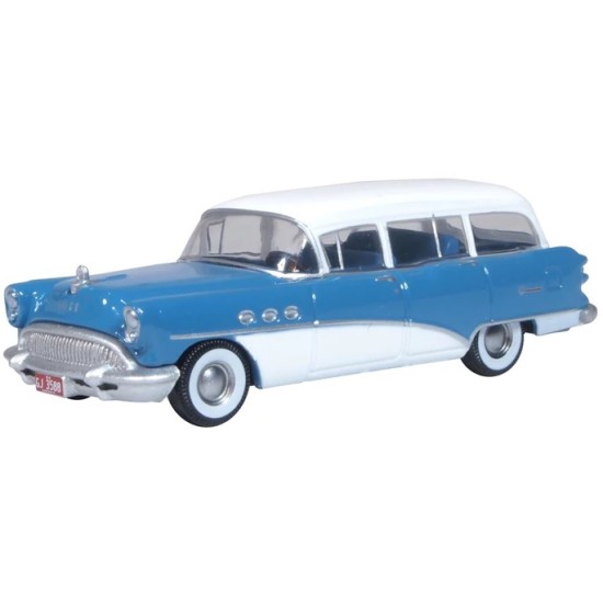 1/87 BUICK CENTURY ESTATE WAGON 1954 RANIER BLUE/ARCTIC WHITE