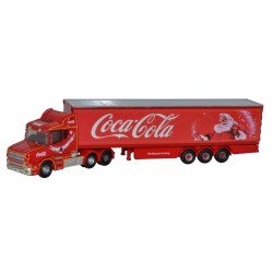 N GAUGE SCANIA T CAB BOX TRAILER COCA COLA XMAS