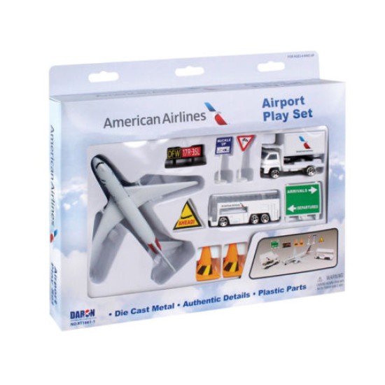 AMERICAN AIRLINES AIRPORT PLAYSET NEW LIVERY