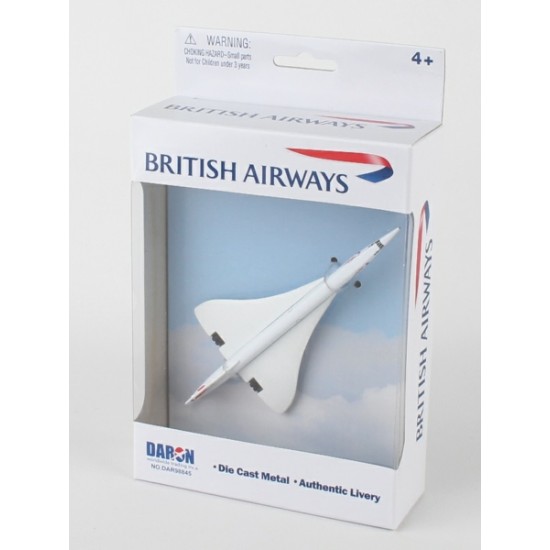 BRITISH AIRWAYS CONCORDE TOY DIECAST AIRLINER