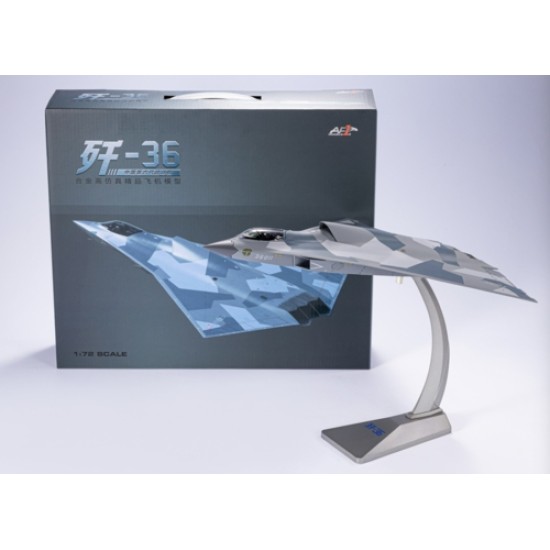 1/72 CHENGDU J-36 STEALTH SIXTH GENERATION AIRCRAFT 36011 PEOPLES LIBERATION ARMY AIR FORCE 1/72 CHENGDU J-36 STEALTH SIXTH GENERATION AIRCRAFT 36011 PEOPLES LIBERATION ARMY AIR FORCE