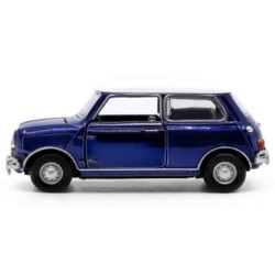 TINY CITY 1/50 MINI COOPER MK 1 (CHROME BLUE) ATC65013 - OPENED STOCK
