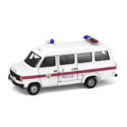 1/76 TINY CITY FORD TRANSIT HK 1980S POLICE VAN WHITE ATC65421 1/76 TINY CITY FORD TRANSIT HK 1980S POLICE VAN WHITE ATC65421