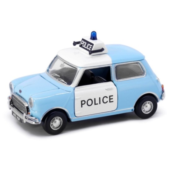 1/50 TINY CITY - AUSTIN MINI UK POLICE CAR (BLUE)